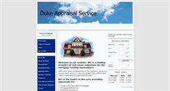 Desktop Screenshot of dukeappraisalservice.com