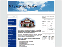 Tablet Screenshot of dukeappraisalservice.com